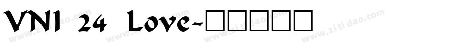 VNI 24 Love字体转换